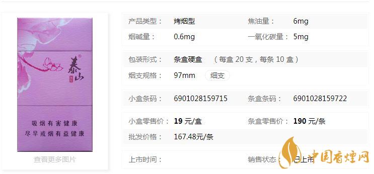 泰山顏悅多少錢一盒價格？泰山顏悅香煙價格大全2020